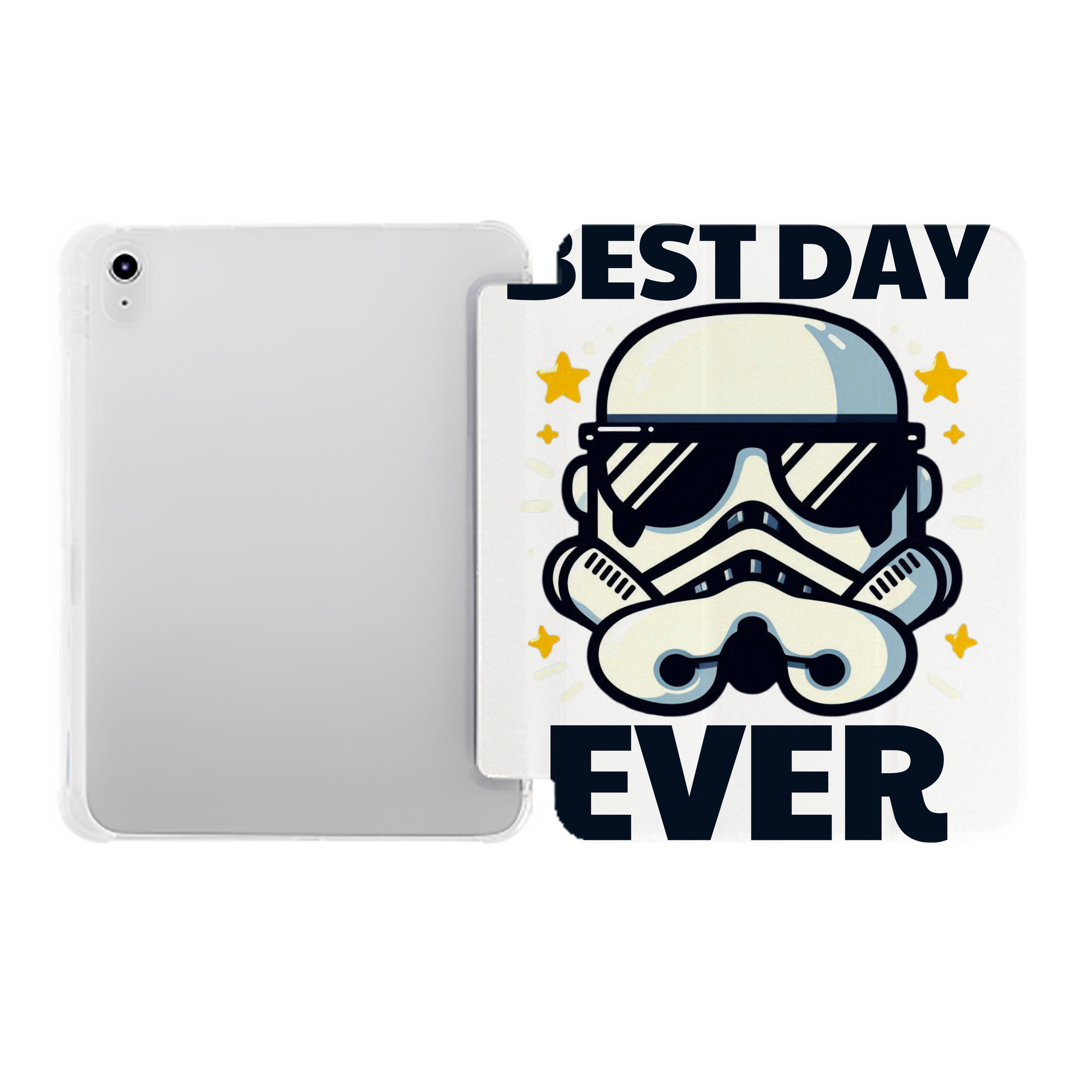 （画像用） スター・ウォーズ Star Wars IPad ケース ペン収納付き 三つ折りスタンド PUレザー×シリコン 対応機種9.5/10.5/10.9インチ